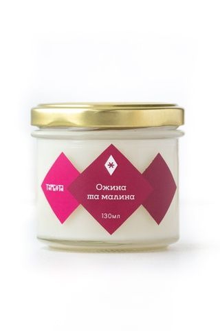 Свічка Ожина та малина 130 мл, 15 год 552-1079-1148 фото
