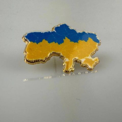 Значок мапа України від Dobroznak 067-1079-0909 фото