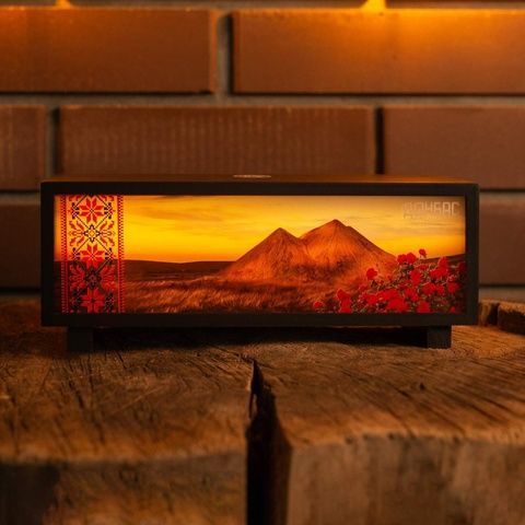 Нічник-панорама "Український Донбас", чорний (LED, Акумулятор, USB Type-C) 662-1079-1204 фото