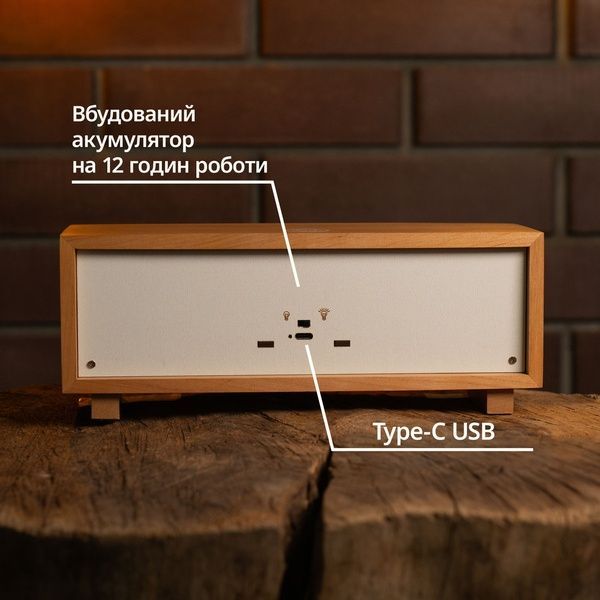 Нічник-панорама "Львів", лаковане дерево (LED, Акумулятор, USB Type-C) 662-1079-1209 фото